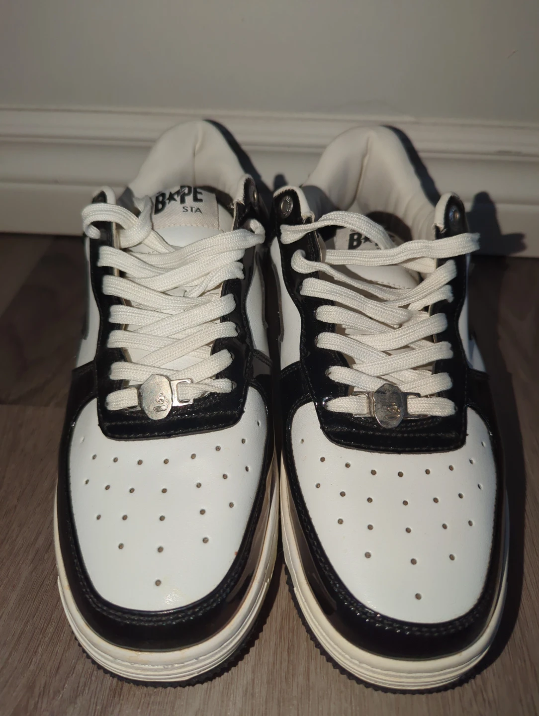 BAPE STA Low Black/White Shoes