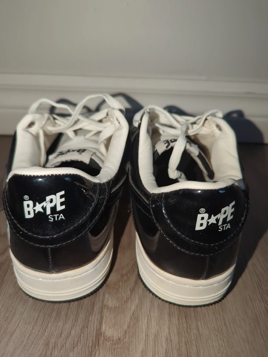 BAPE STA Low Black/White Shoes - photo 3