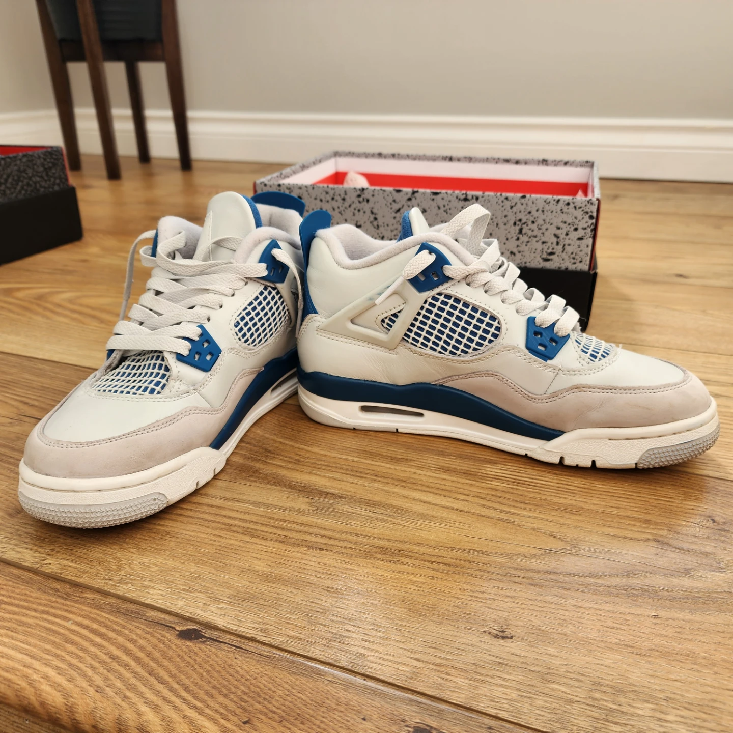 Nike Air Jordan 4 Retro White/Blue - photo 3