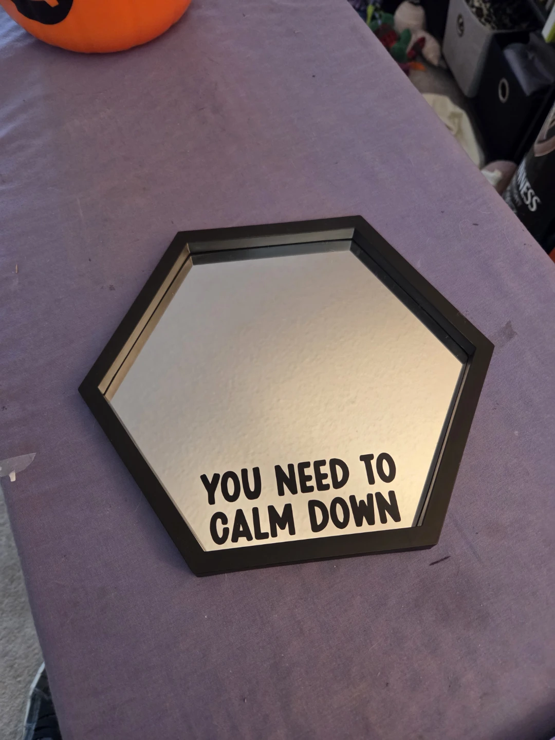 Hexagonal Mirror - "You Need to Calm Down" - photo 2