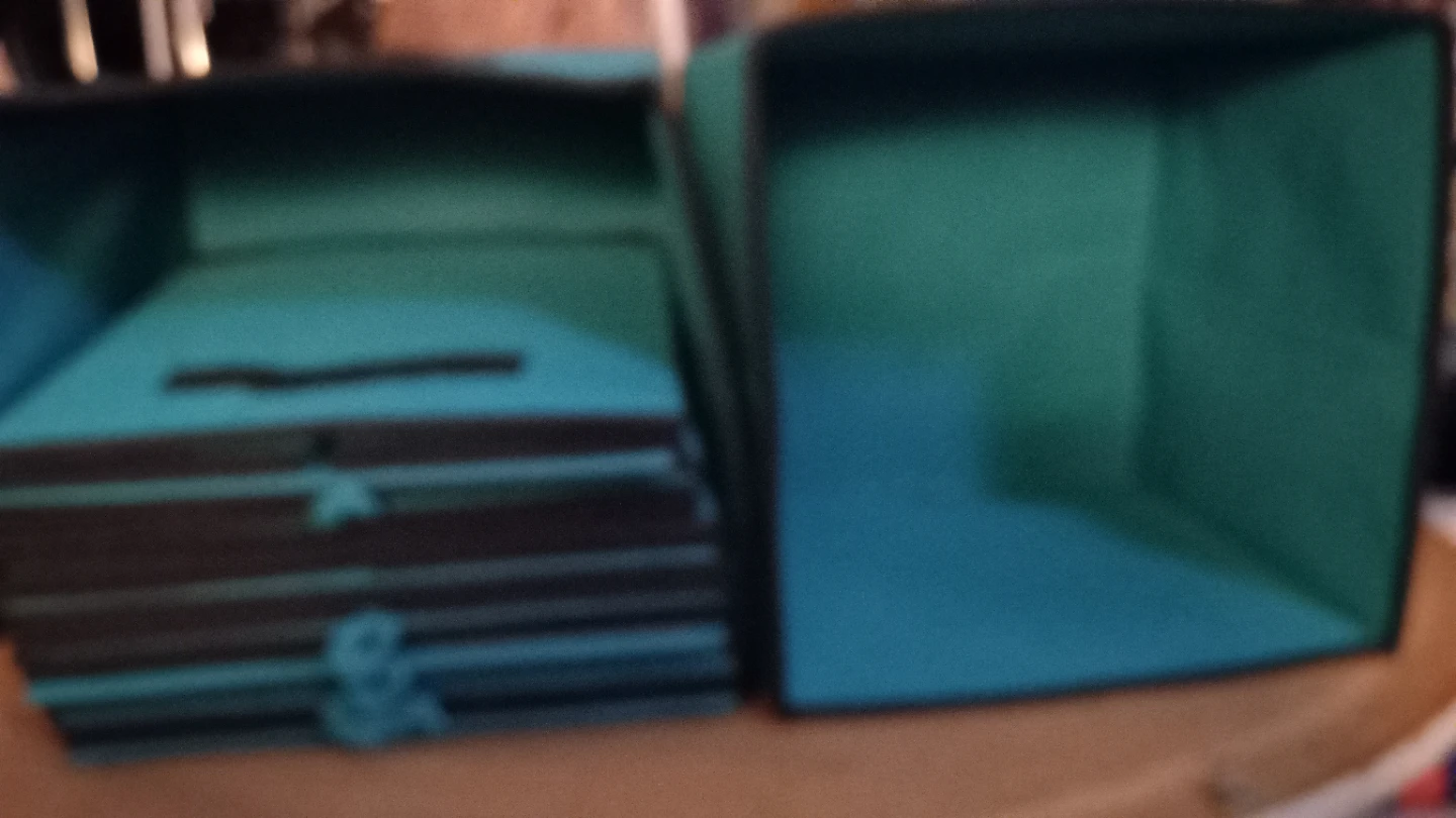 Blue Fabric Storage Bins