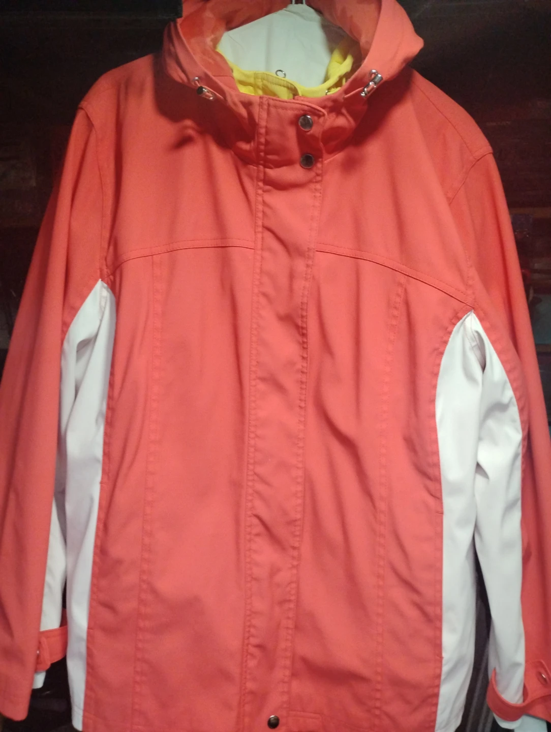 George Plus Size 2X Coral & White Jacket