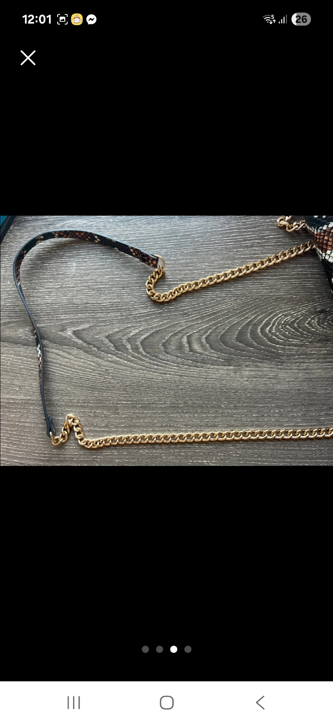 Mango Snakeskin Print Handbag - photo 3