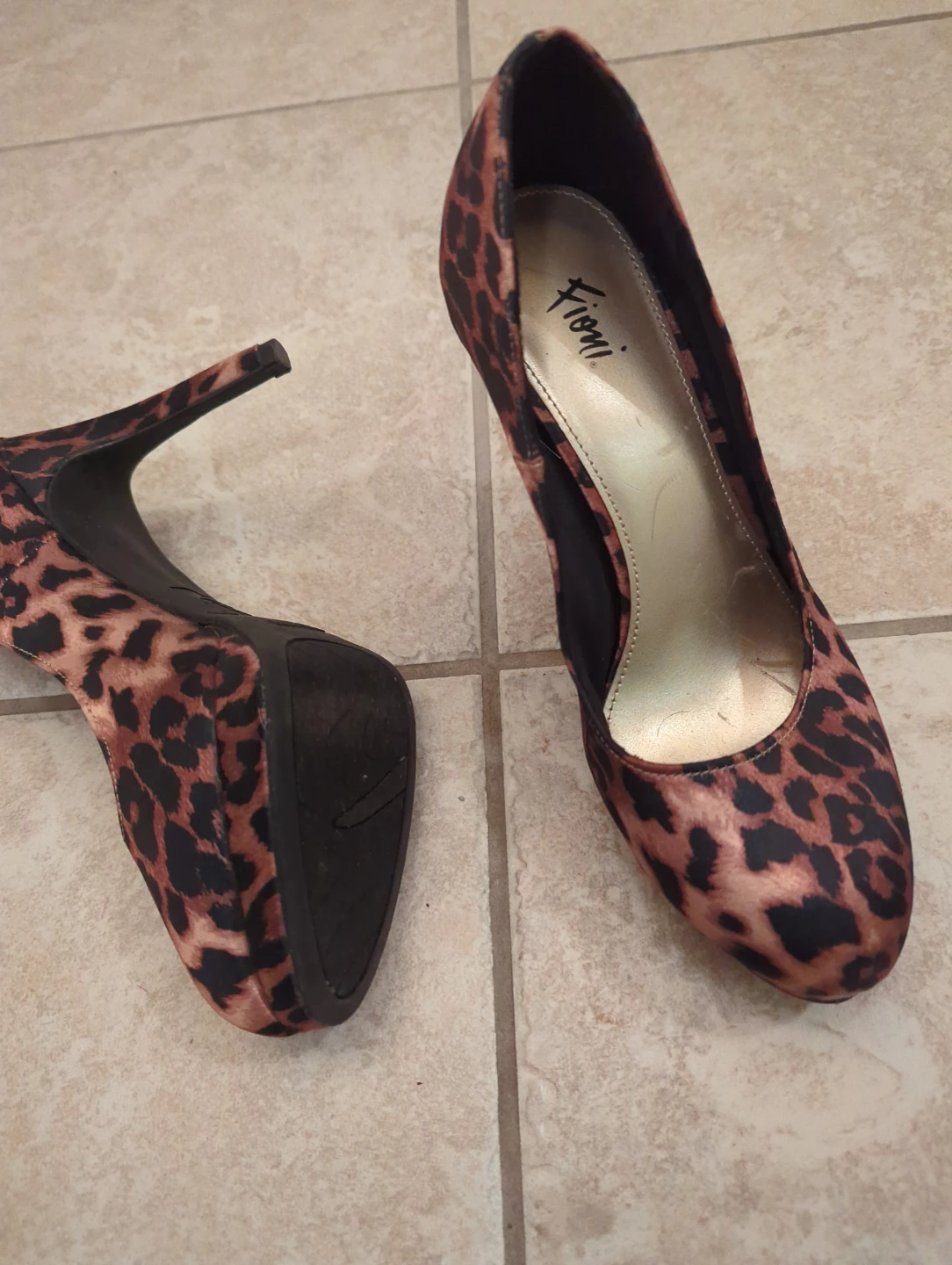 Fioni Leopard Print High Heel Shoes