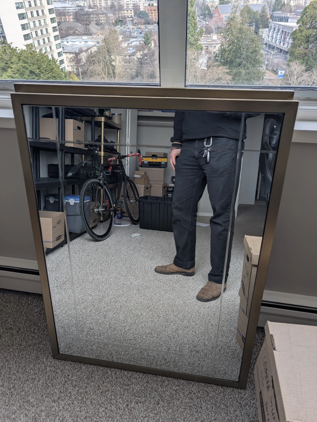 Heavy "golden" framed Wall Mirrors
