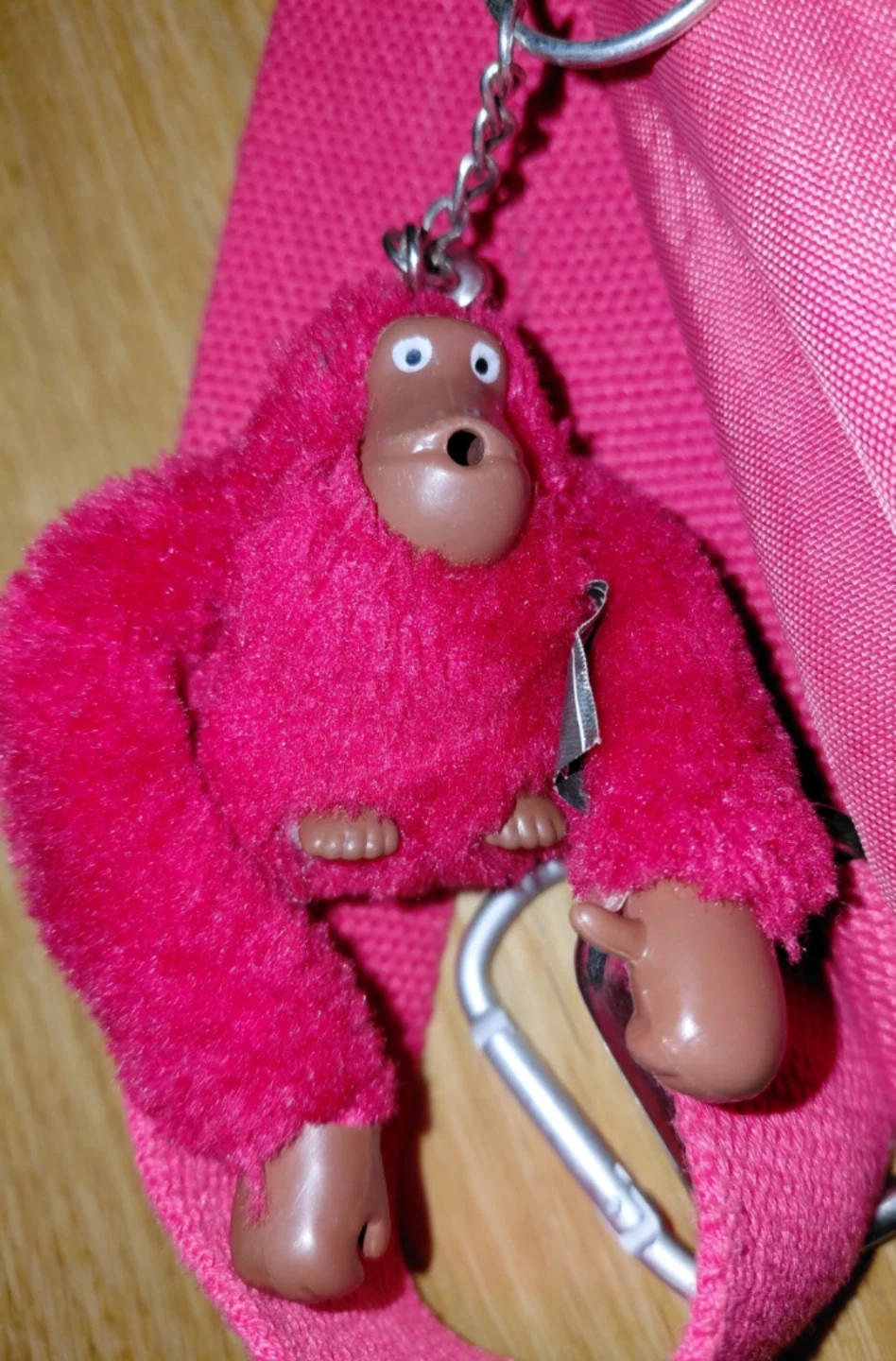 Kipling Pink Sling Mini Backpack with Monkey Keychain - photo 2