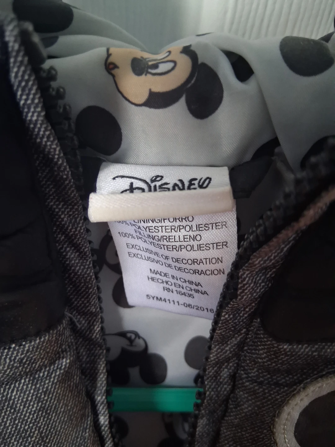Disney Mickey Mouse Puffer Vest with Hood