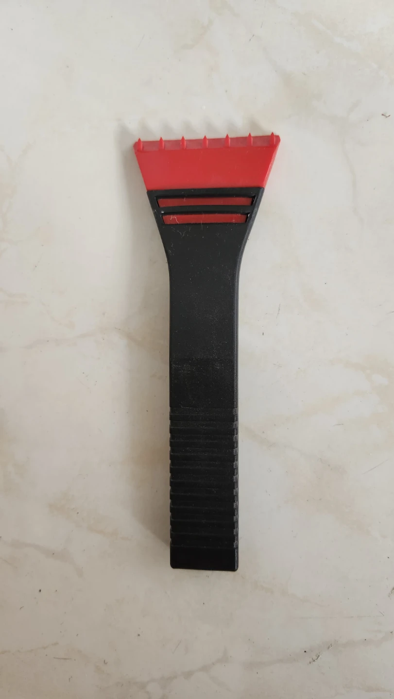 Red and Black Ice Scraper
