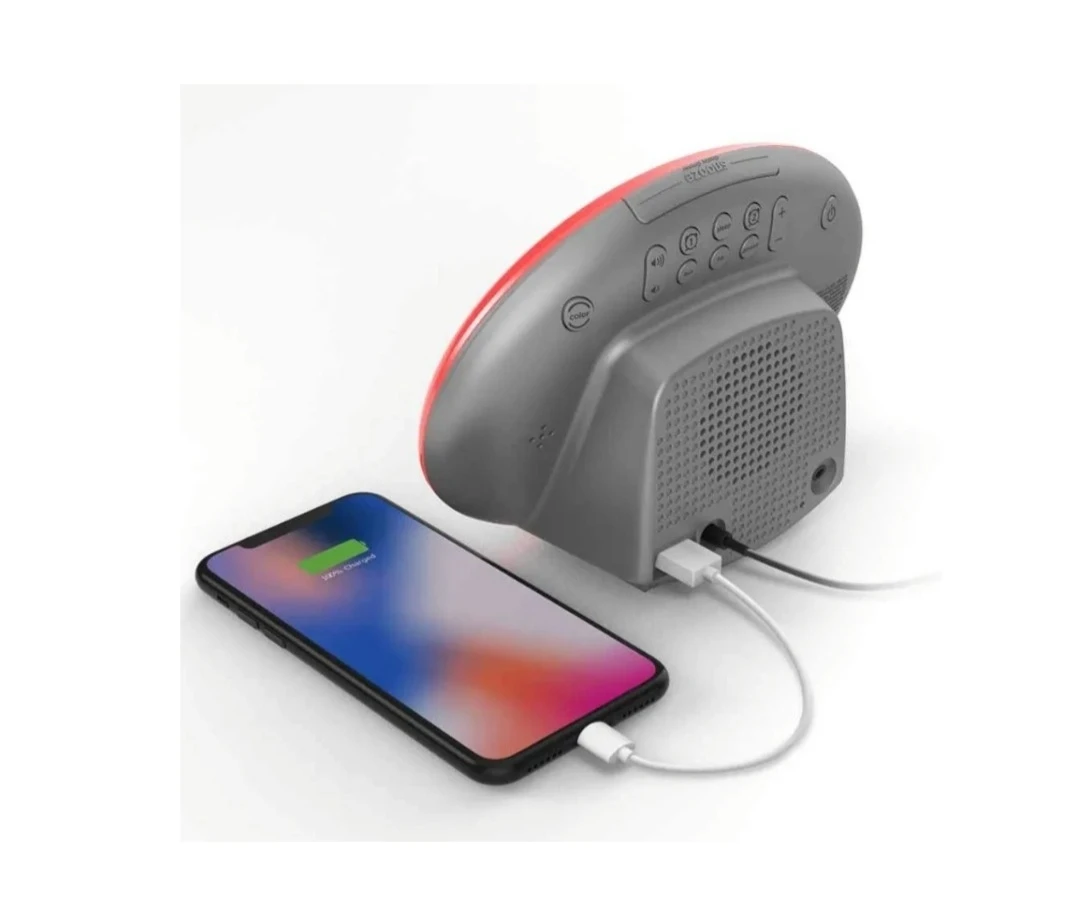 iHome Color Changing Alarm Clock with Wireless Charging - photo 4