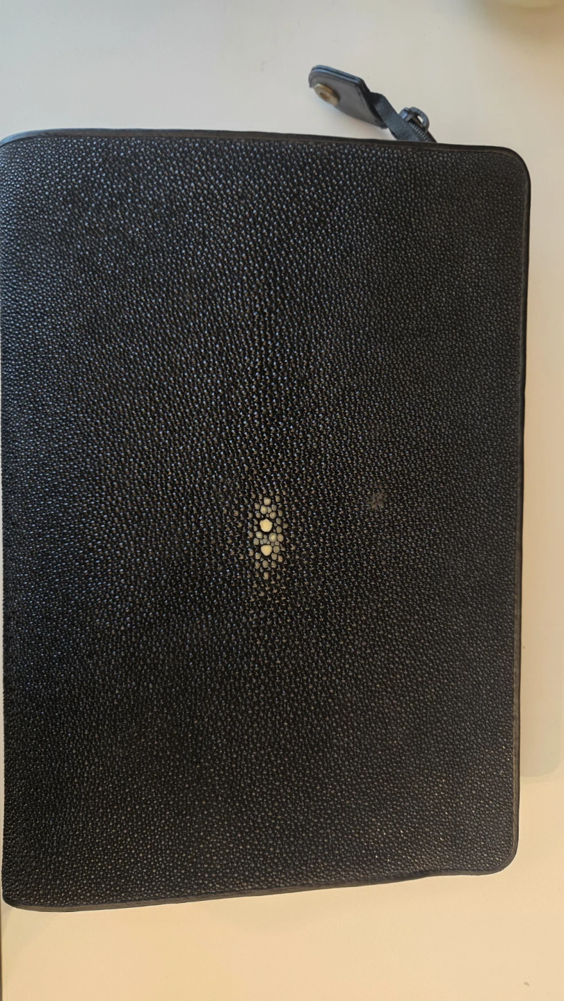 Stingray leather purse with strap and matching walllet - photo 2