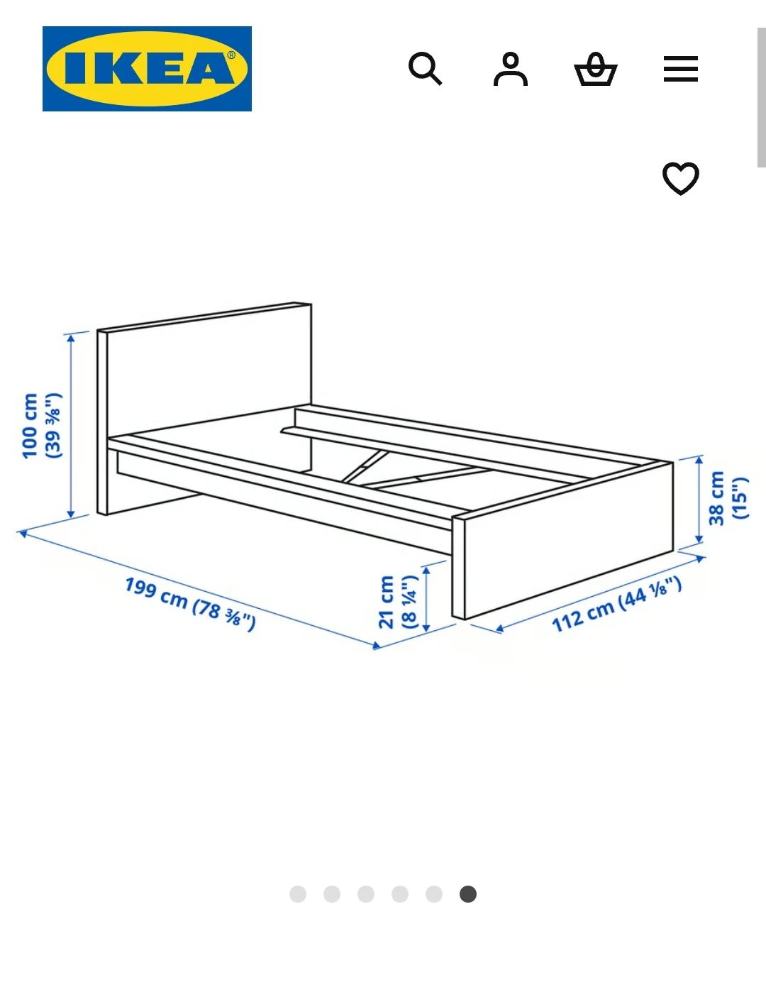 IKEA MALM Bed Frame - Dark Brown Veneer - Twin - photo 4