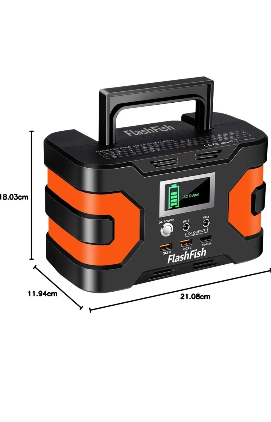 FlashFish EA150 Portable Solar Generator
