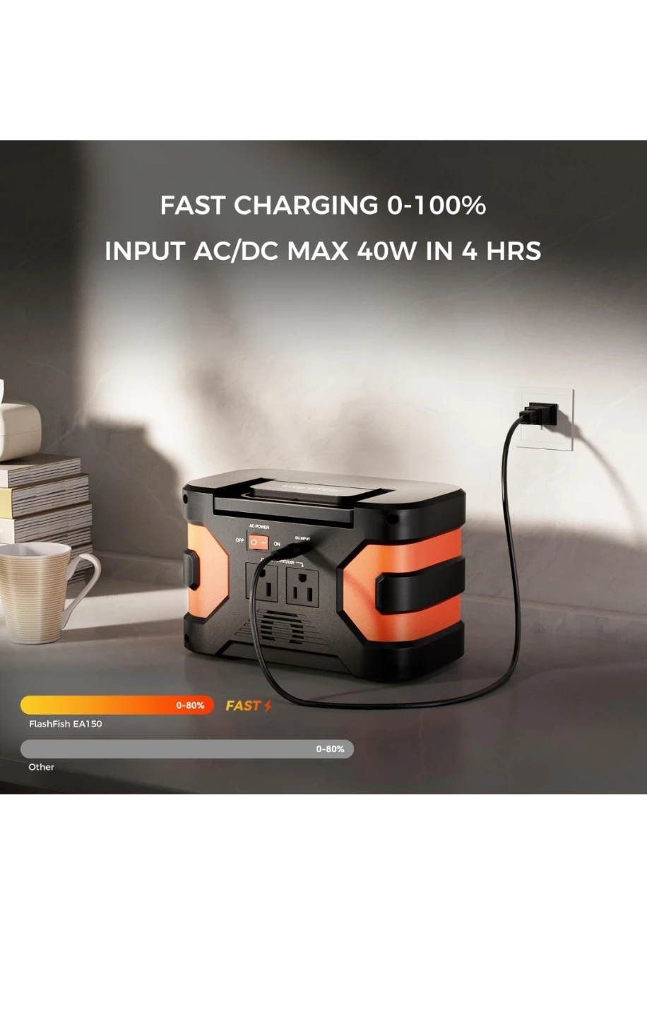 FlashFish EA150 Portable Solar Generator - photo 4