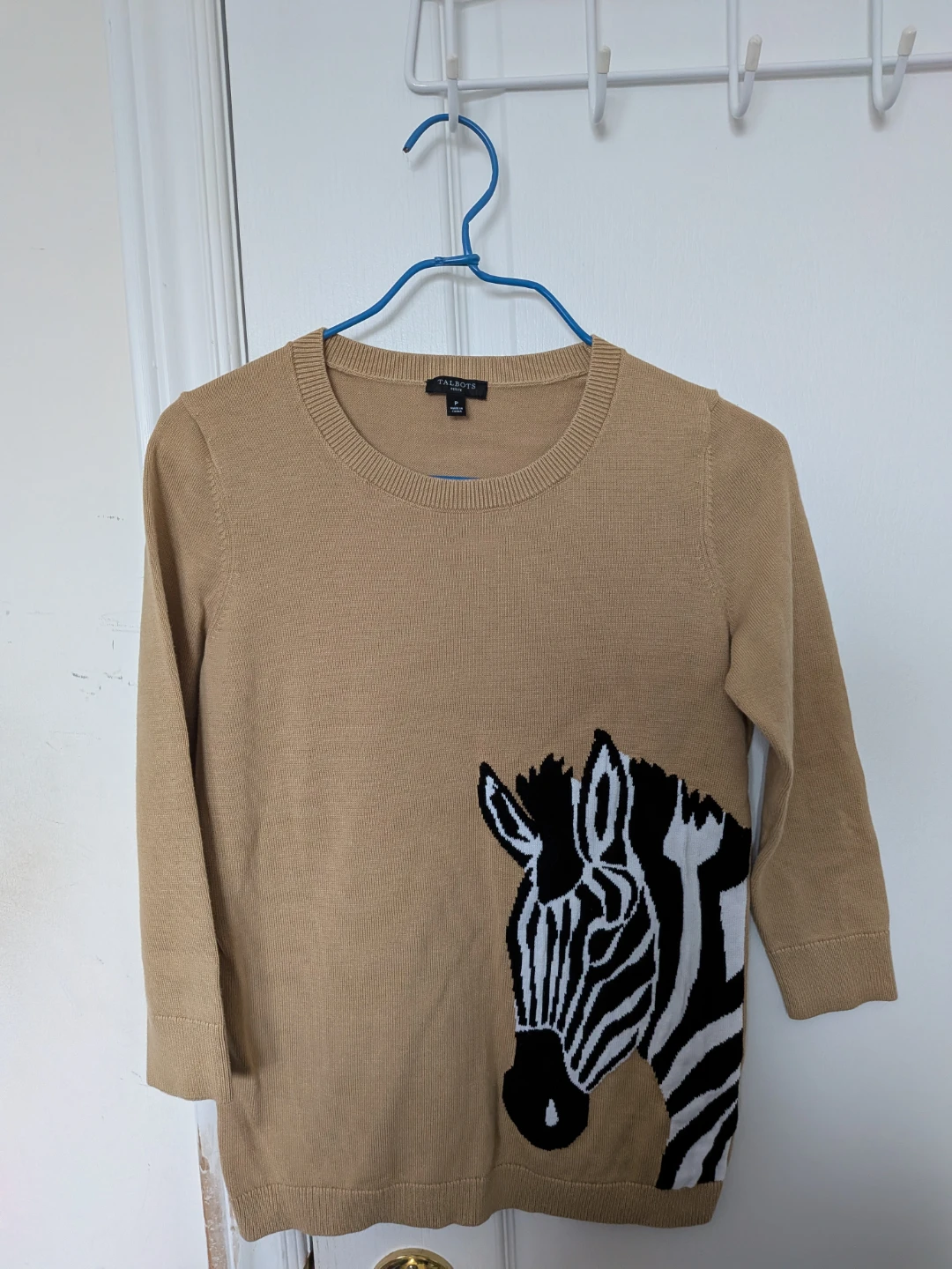 Talbots Petite Zebra Print Sweater - Size P - photo 2