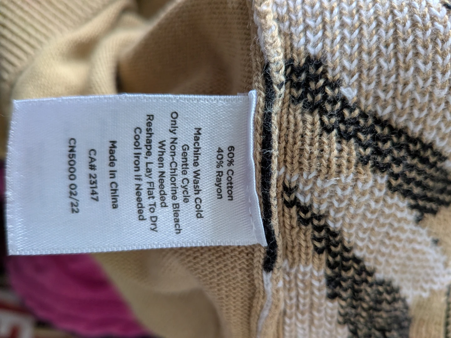 Talbots Petite Zebra Print Sweater - Size P - photo 3