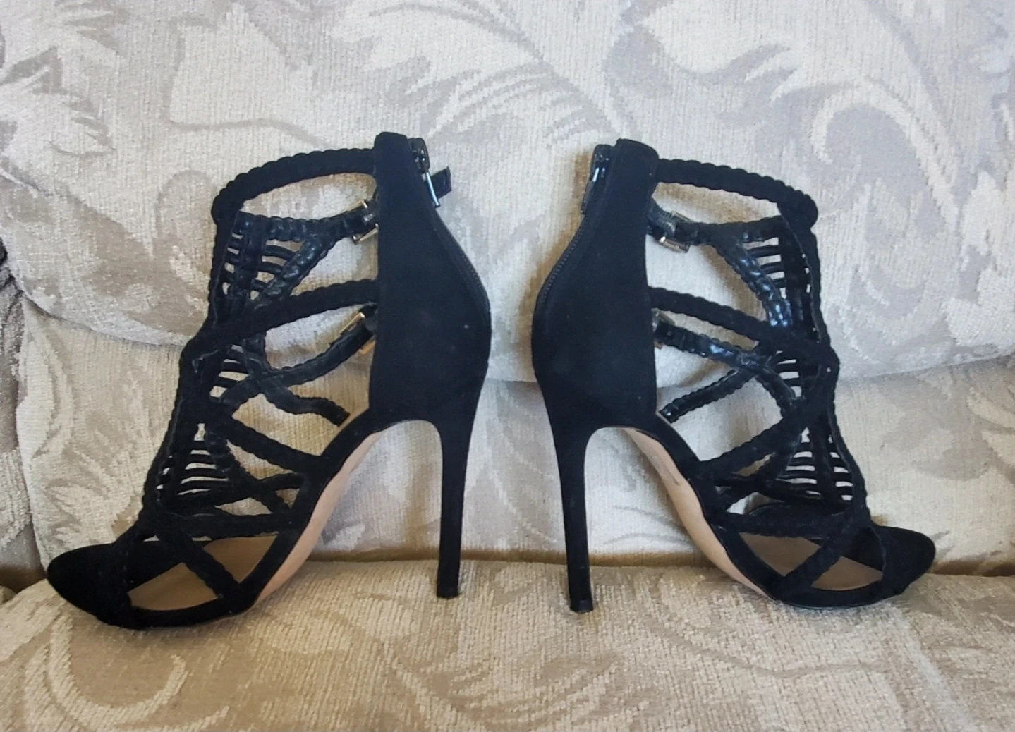 ALDO Size 6 - Black Strappy Heels