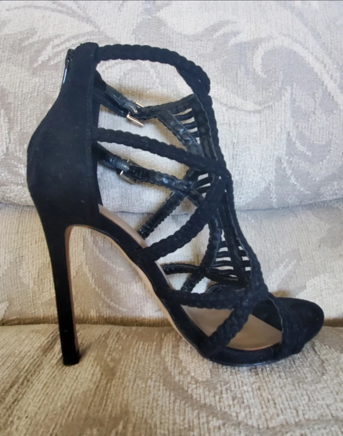 ALDO Size 6 - Black Strappy Heels - photo 2