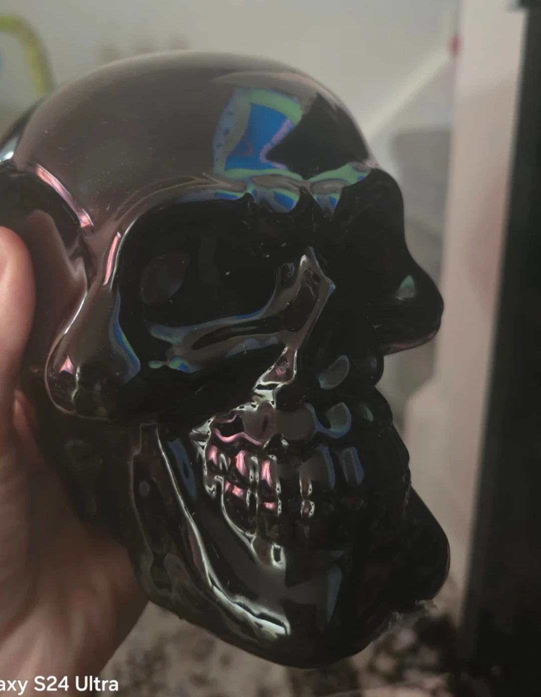 Black Skull Piggy Bank