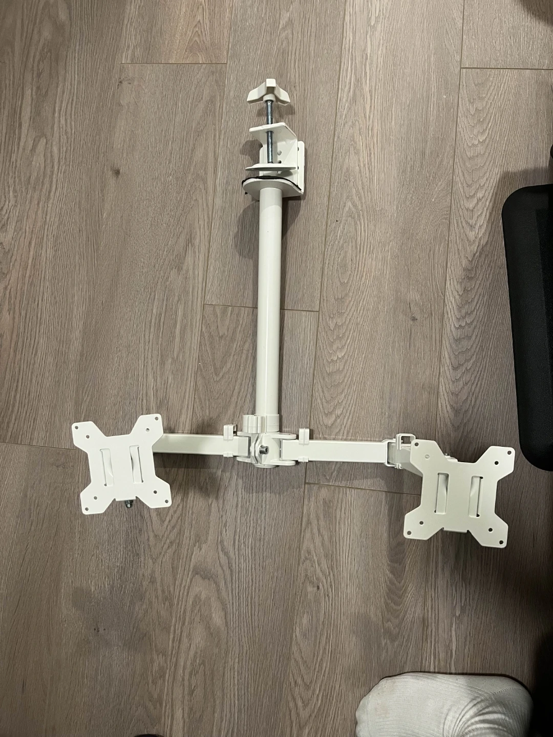 Dual Monitor Desk Mount - White