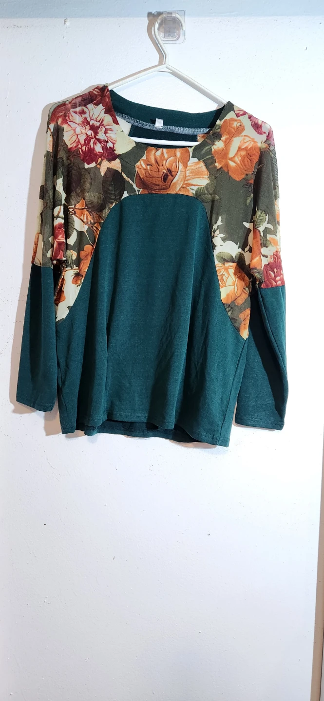 Floral Print Long Sleeve Top - photo 2