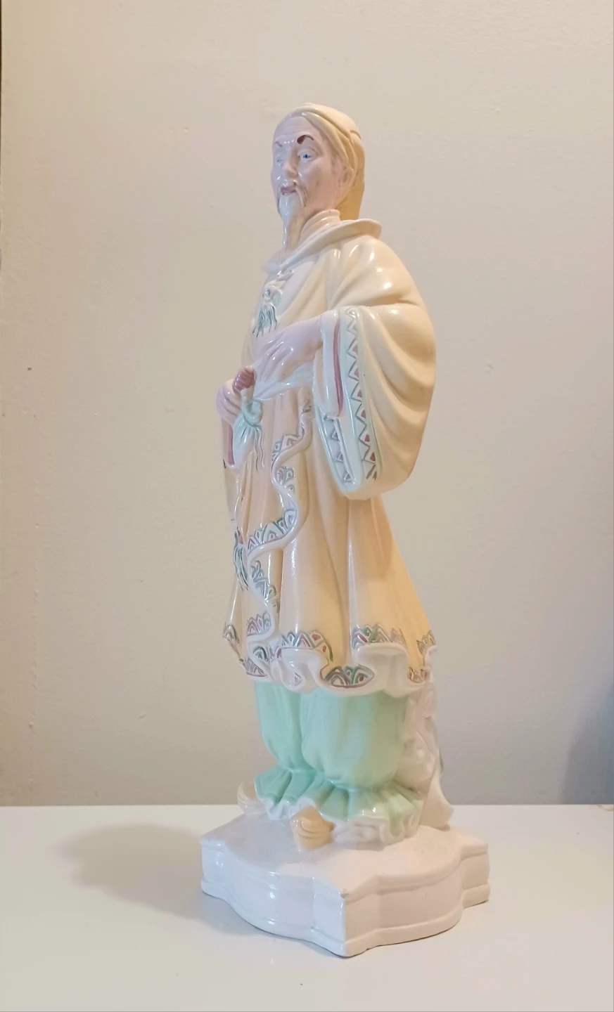 Vintage Holland Mold Ceramic Chinese Emperor Figurine - photo 3