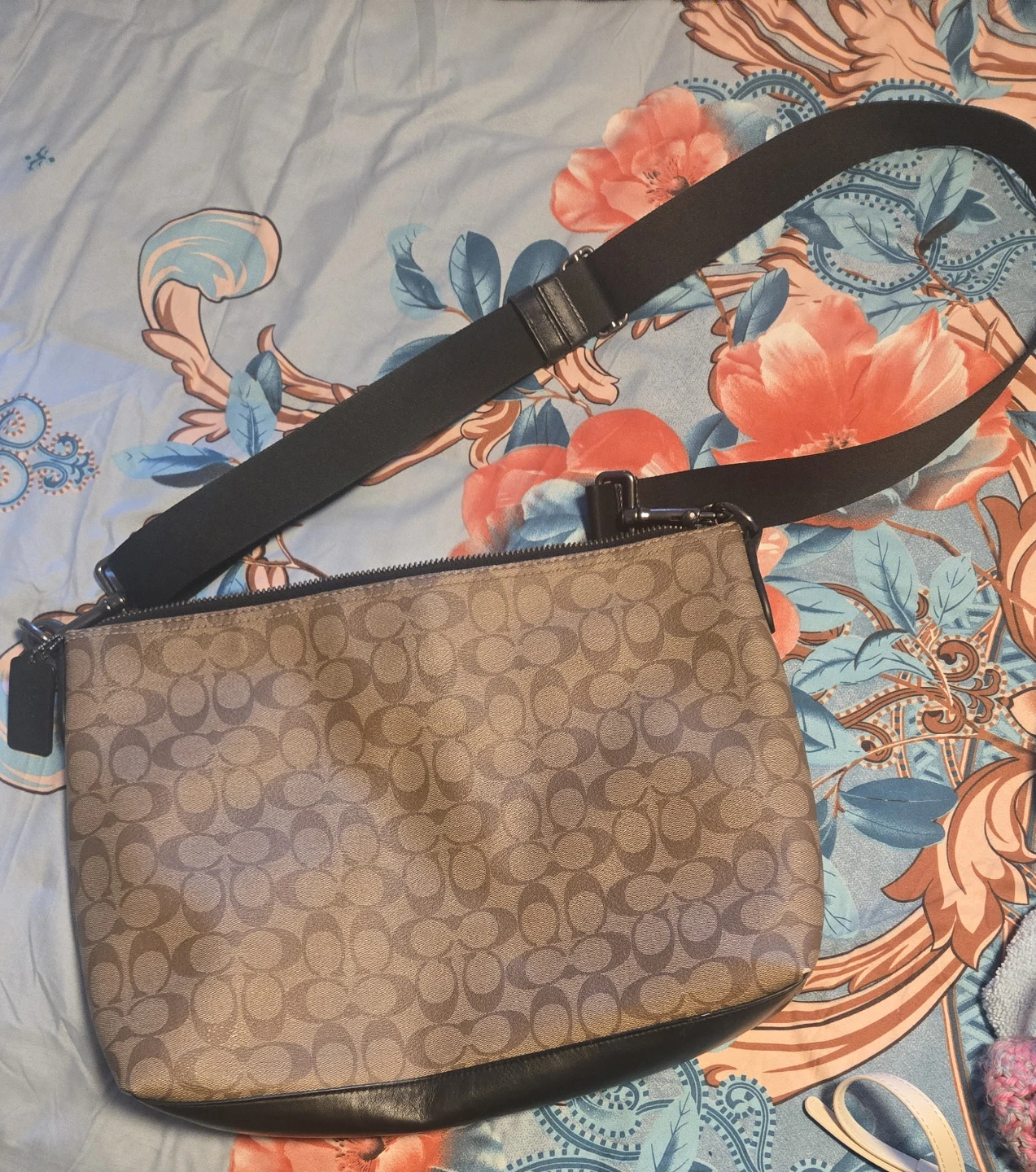 Coach Signature Pattern Crossbody Bag