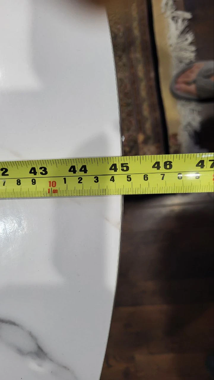Round Marble Top Dining Table - 45 inch - photo 4