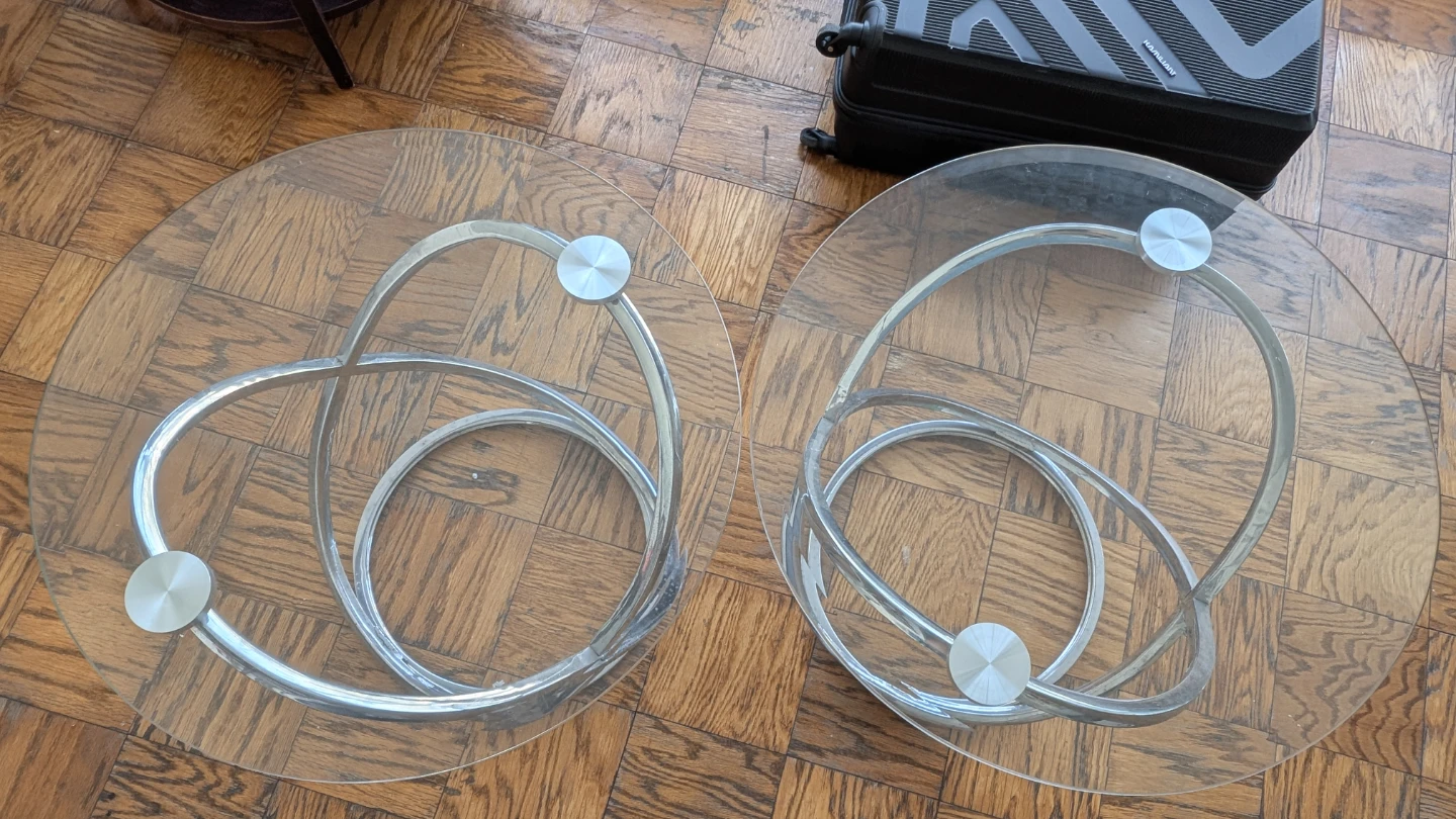 Glass Top Coffee Tables - Set of 2 - photo 5