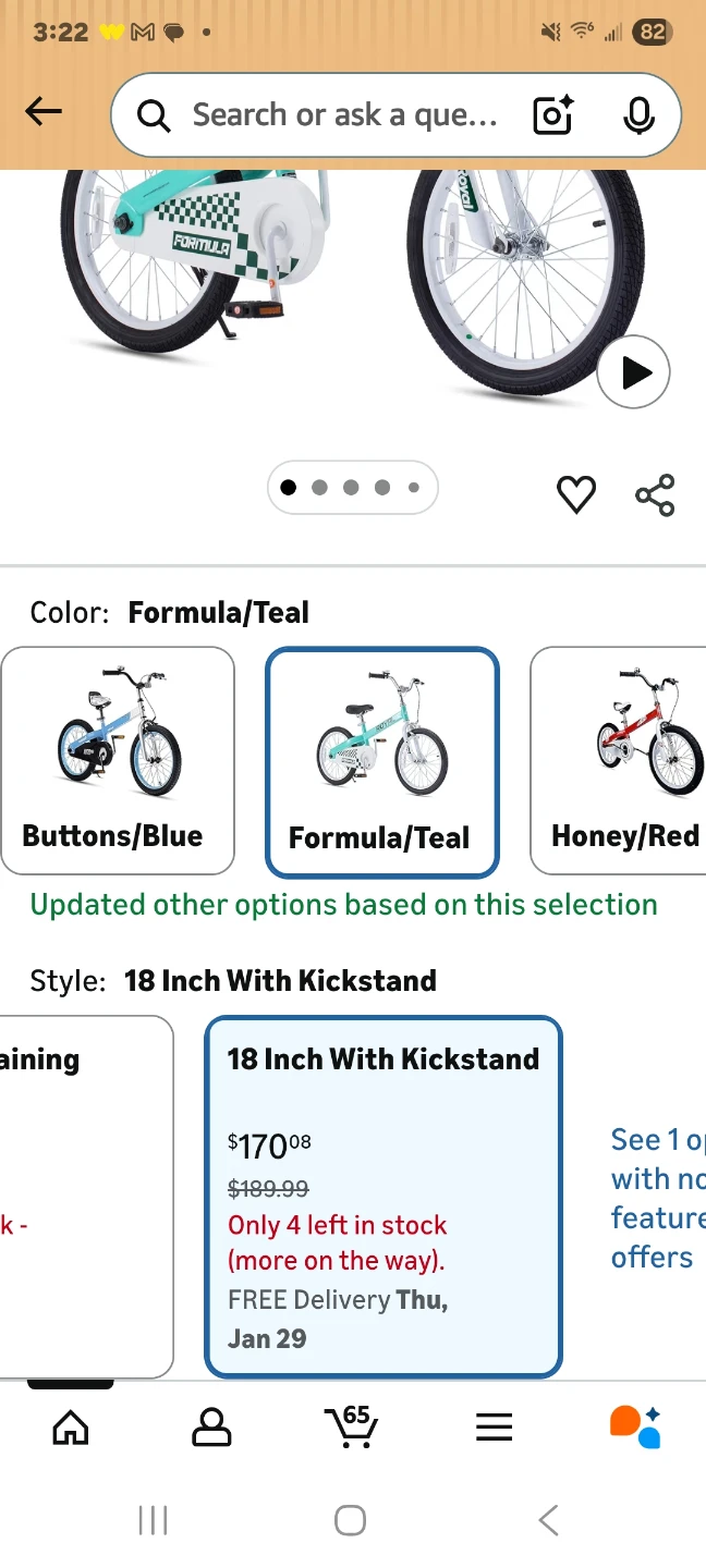 RoyalBaby "Formula" Teal 18-Inch Kids Bike With Kickstand - photo 4