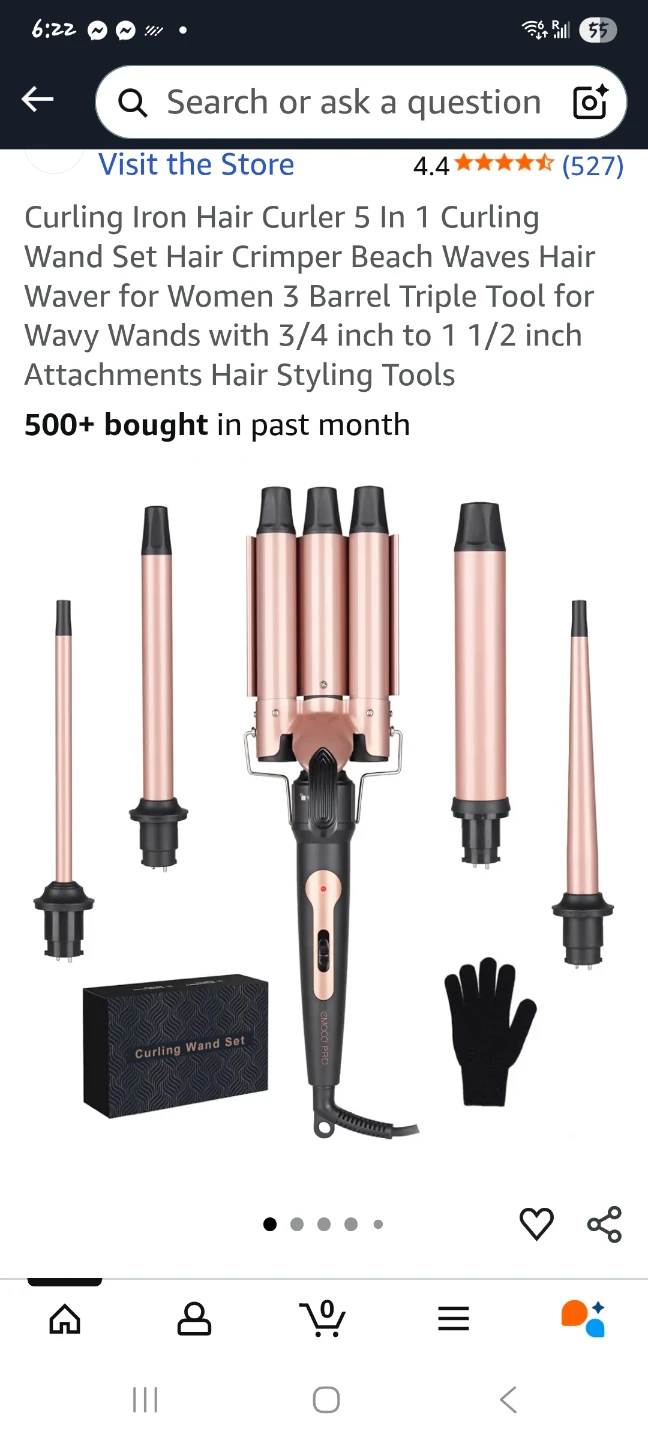 5 in 1 Curling Wand Set