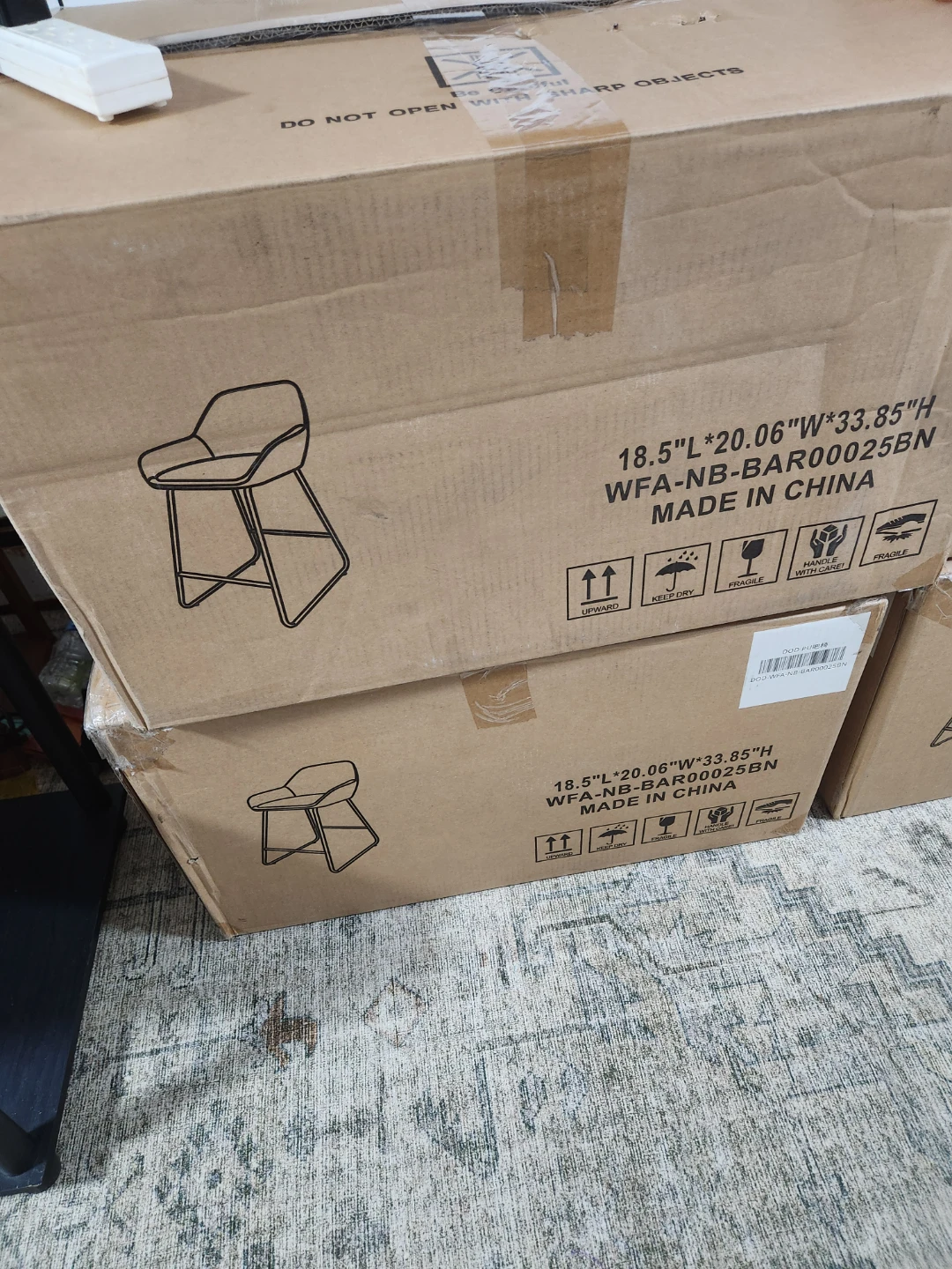 Brand new in box never opened Bar Stool Set of 4 dining chairs - photo 2