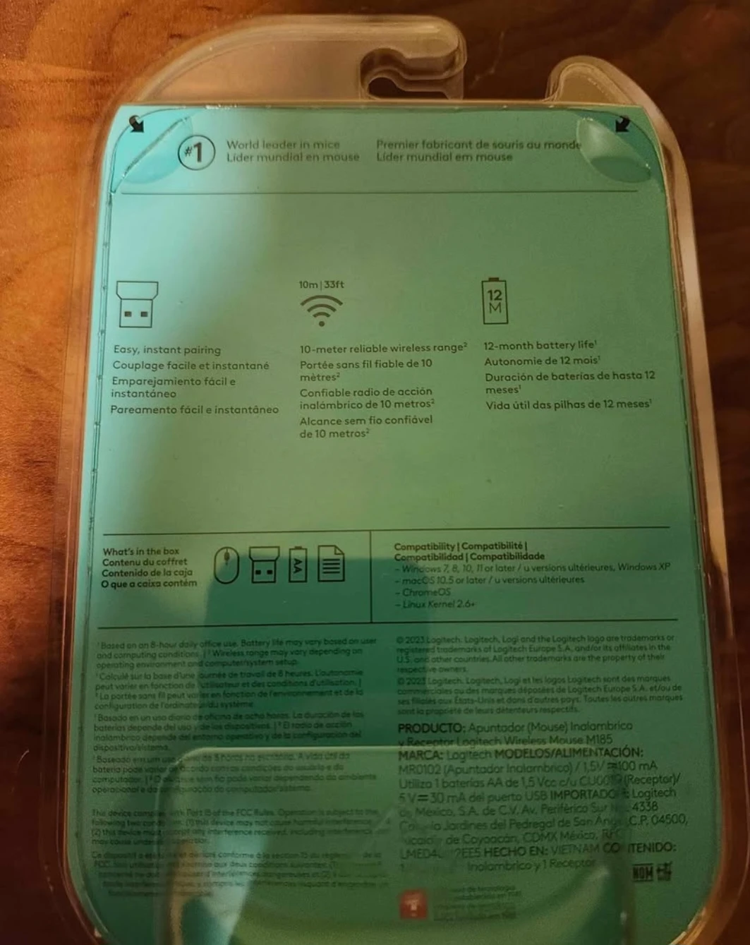 Logitech M185 Wireless Mouse - New in Box! - photo 2