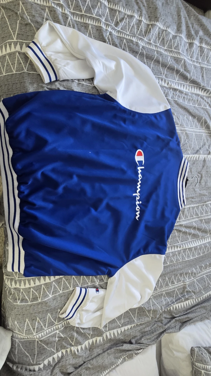 Champion Blue & White Varsity Jacket - photo 2