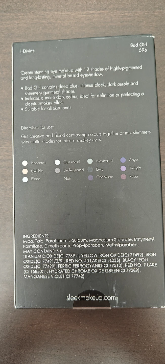 Sleek Makeup i-Divine Eyeshadow Palette - Bad Girl - photo 2