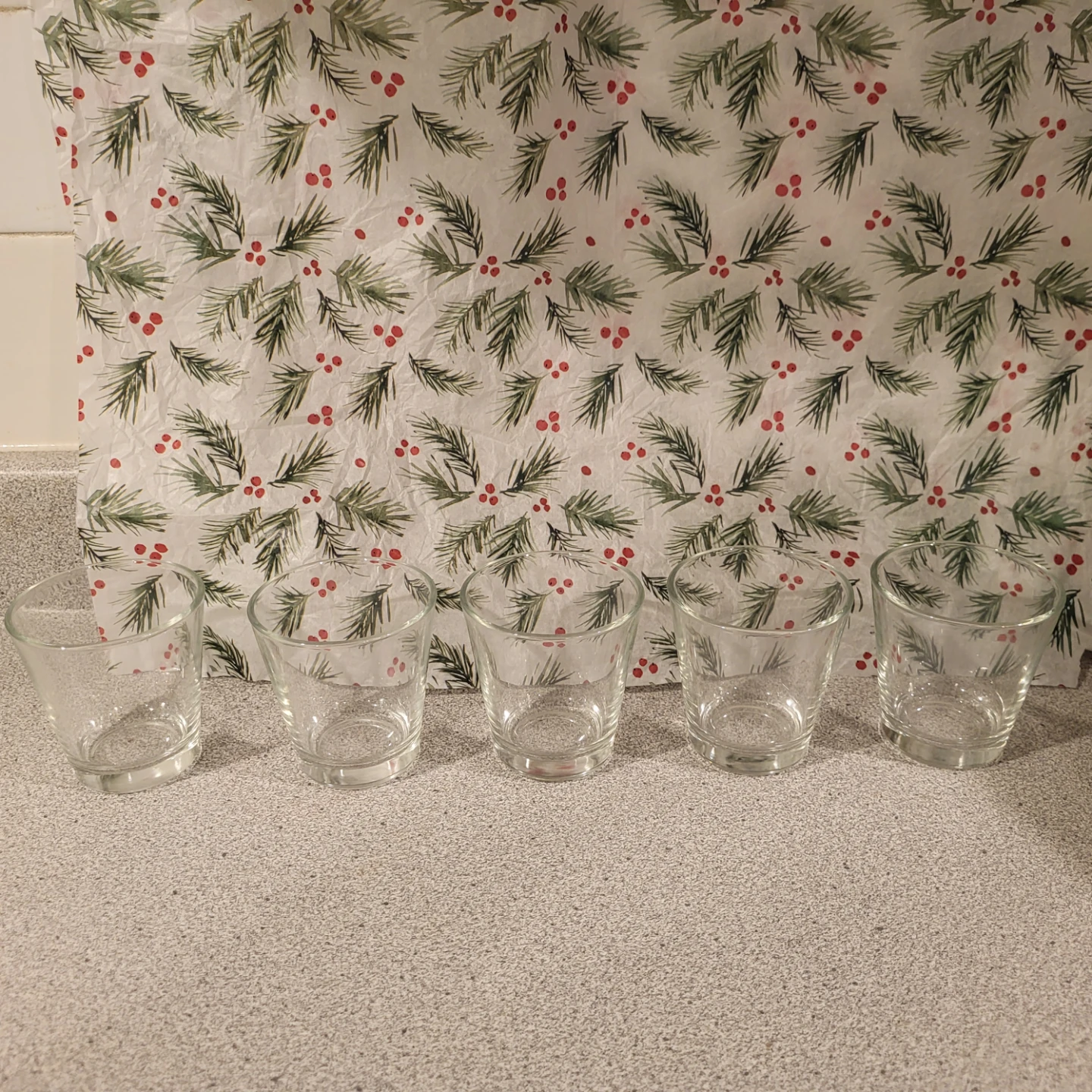 Set of 5 Drinking Glasses