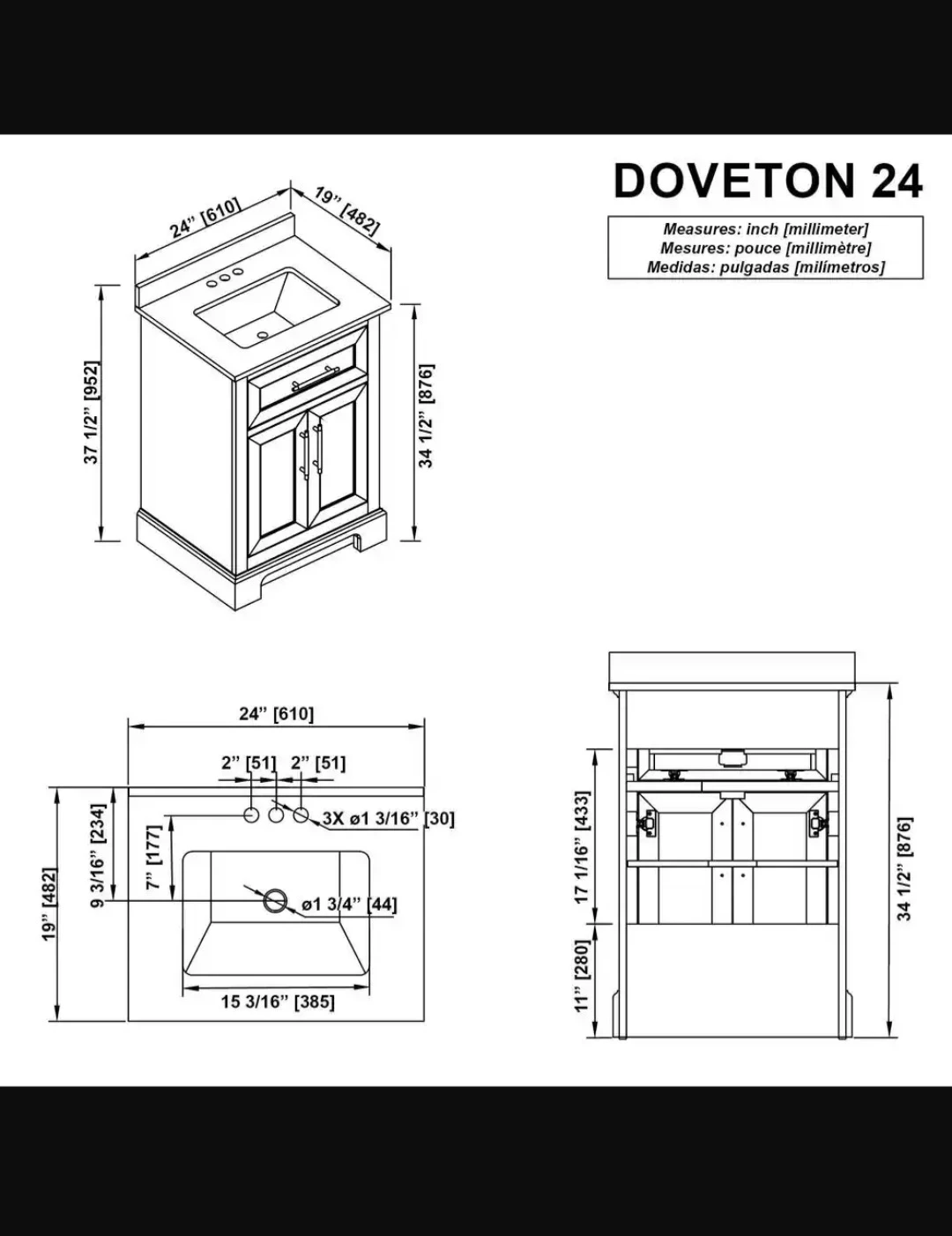 New Home Decorators Doveton 24" Bathroom Vanity - photo 3