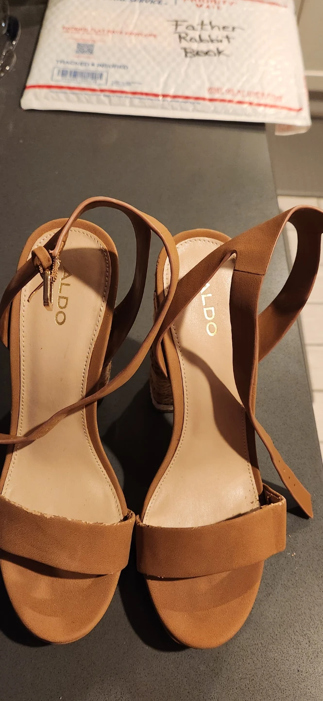 ALDO Black Suede Platform Ankle Strap Heels, plus a free pair - photo 4