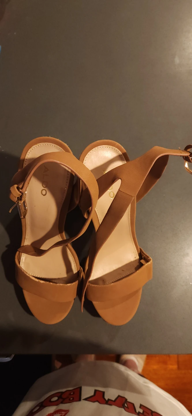 ALDO Black Suede Platform Ankle Strap Heels, plus a free pair - photo 5
