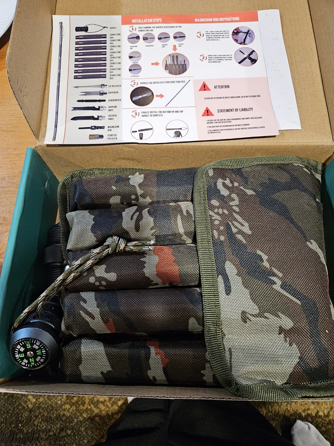NEW Built to Last Tactical Multifunctional Hiking Stick - photo 2