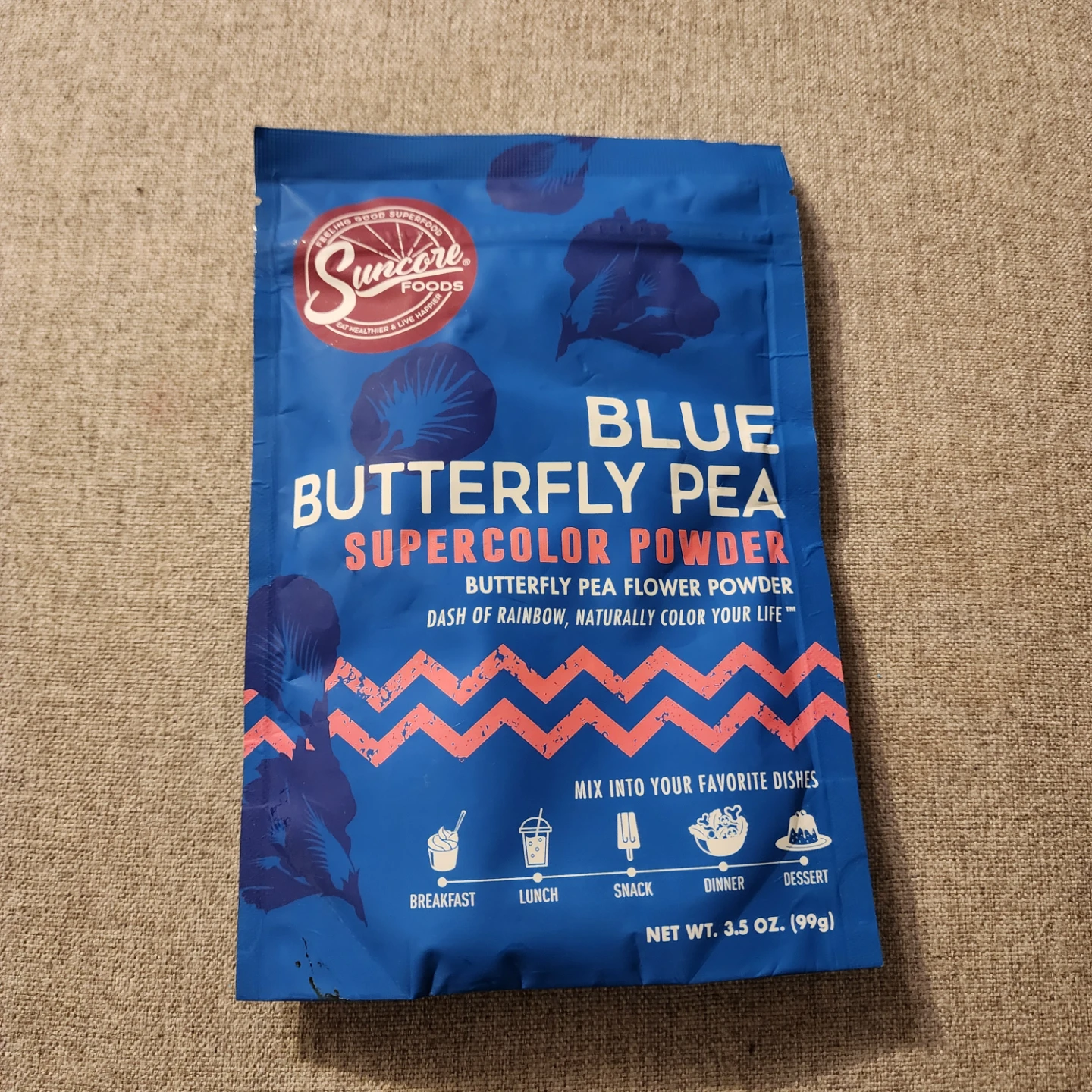 Suncore Foods Blue Butterfly Pea Supercolor Powder (3.5 oz)