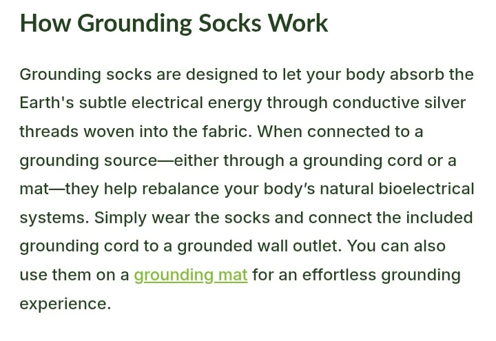 GroundingWell Grounding Socks with Cord - photo 3