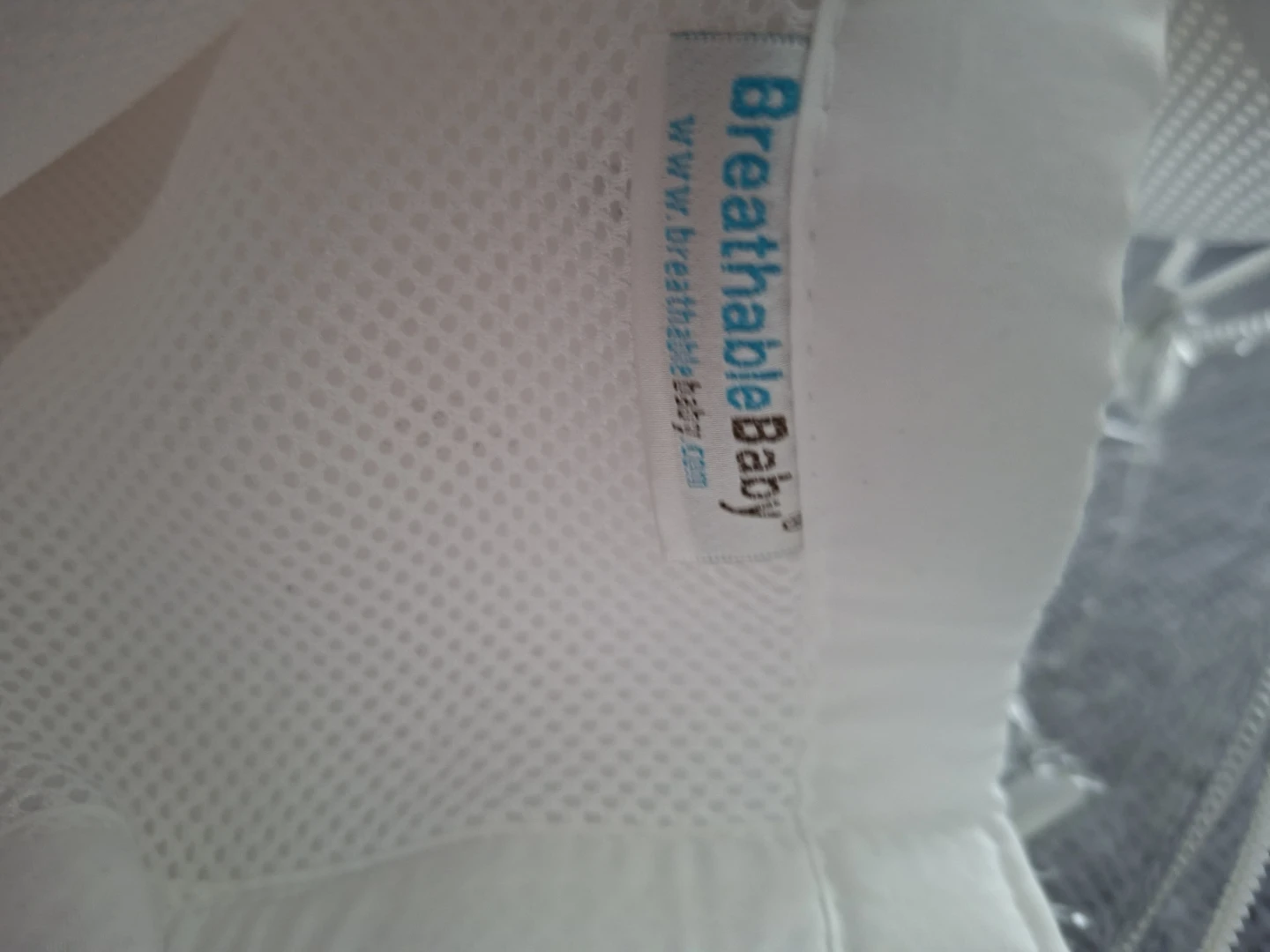 Breathable Baby Crib Liner - White - photo 2