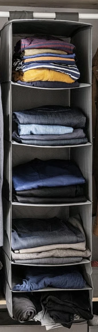 IKEA Organizer with 6 compartments, dark gray, - photo 3
