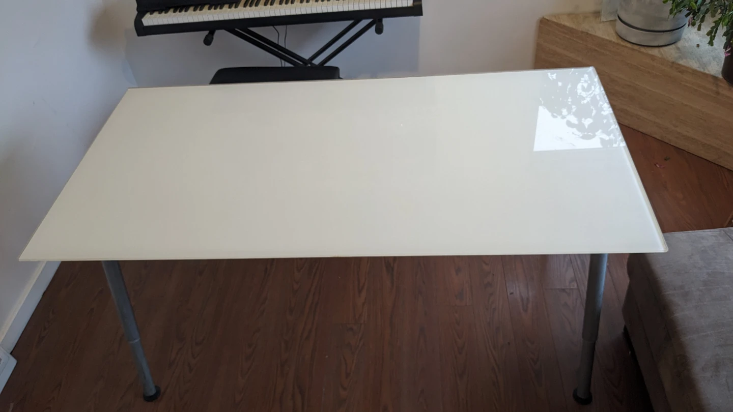 Glass top dining table - photo 2