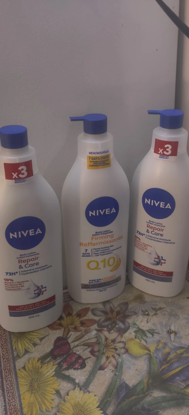Nivea Body Lotions (Firming & Repair) - 500 mL x 3