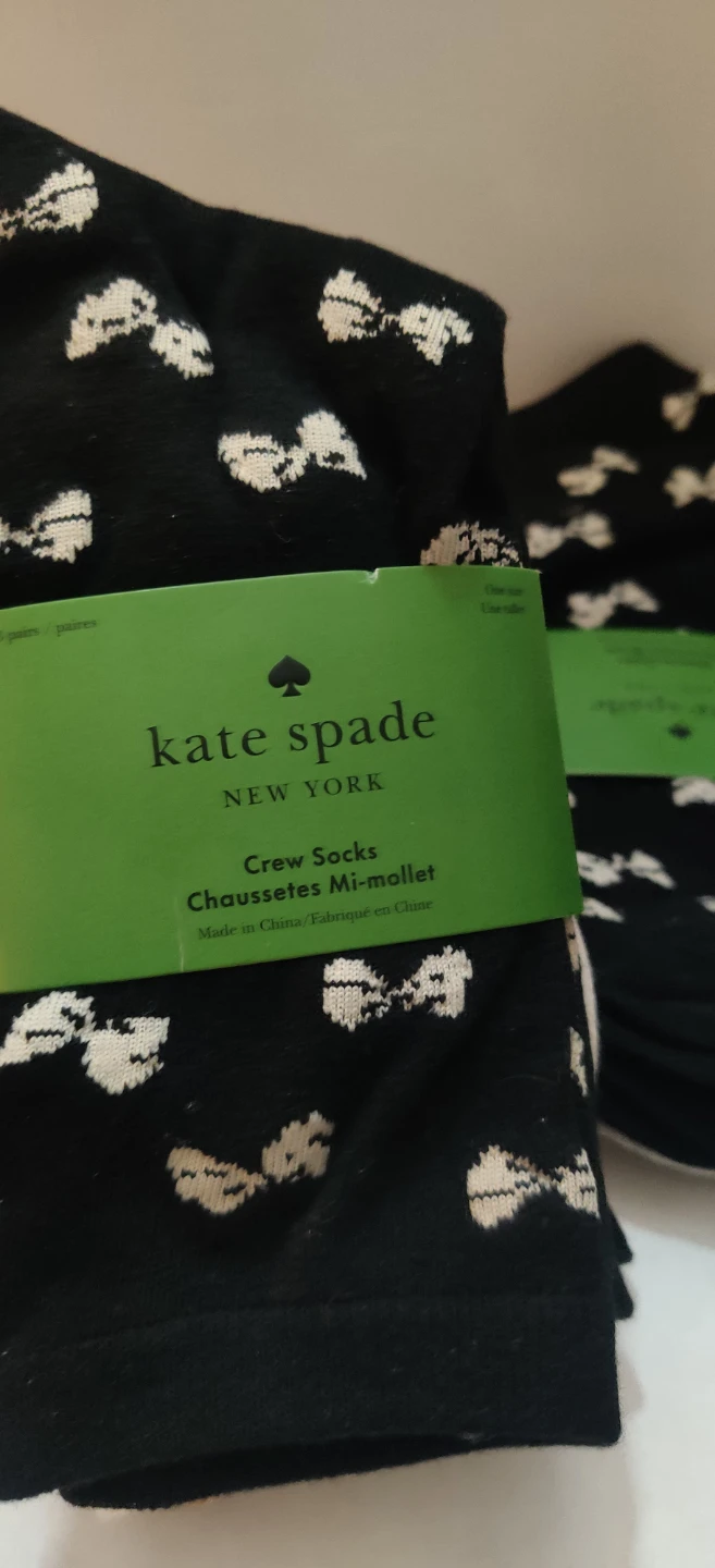 Kate Spade Socks, One Size.2 packs x 3 socks each - photo 2