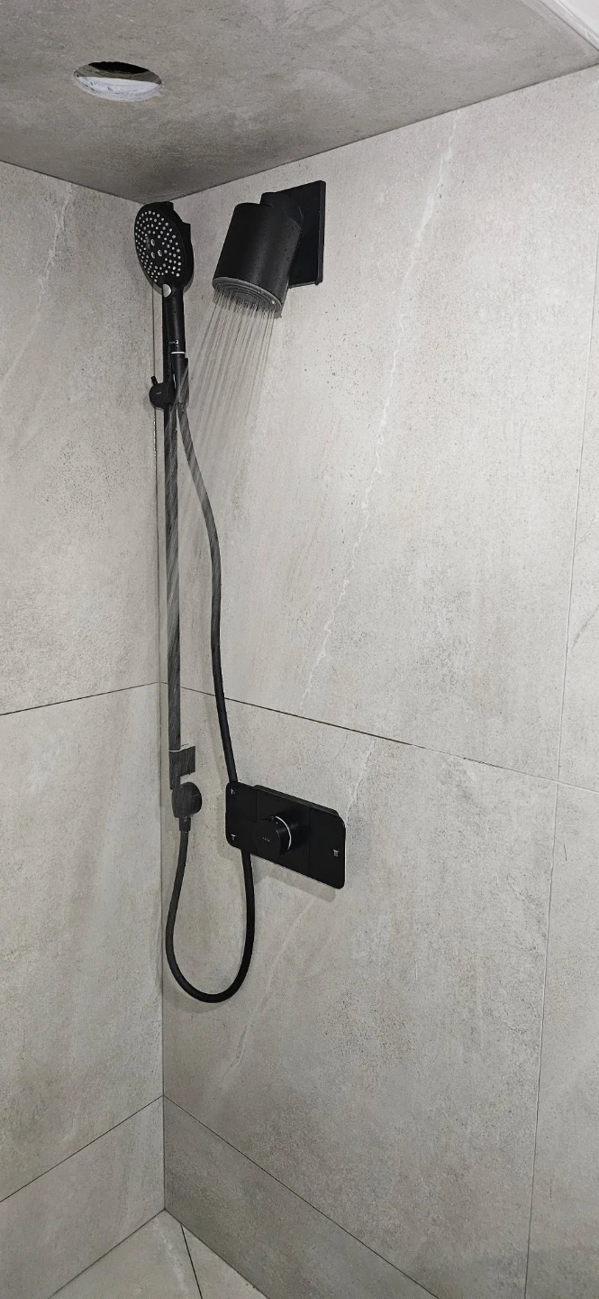 Bathroom Vanity, Shower Fixtures, and Toilet Set - photo 5