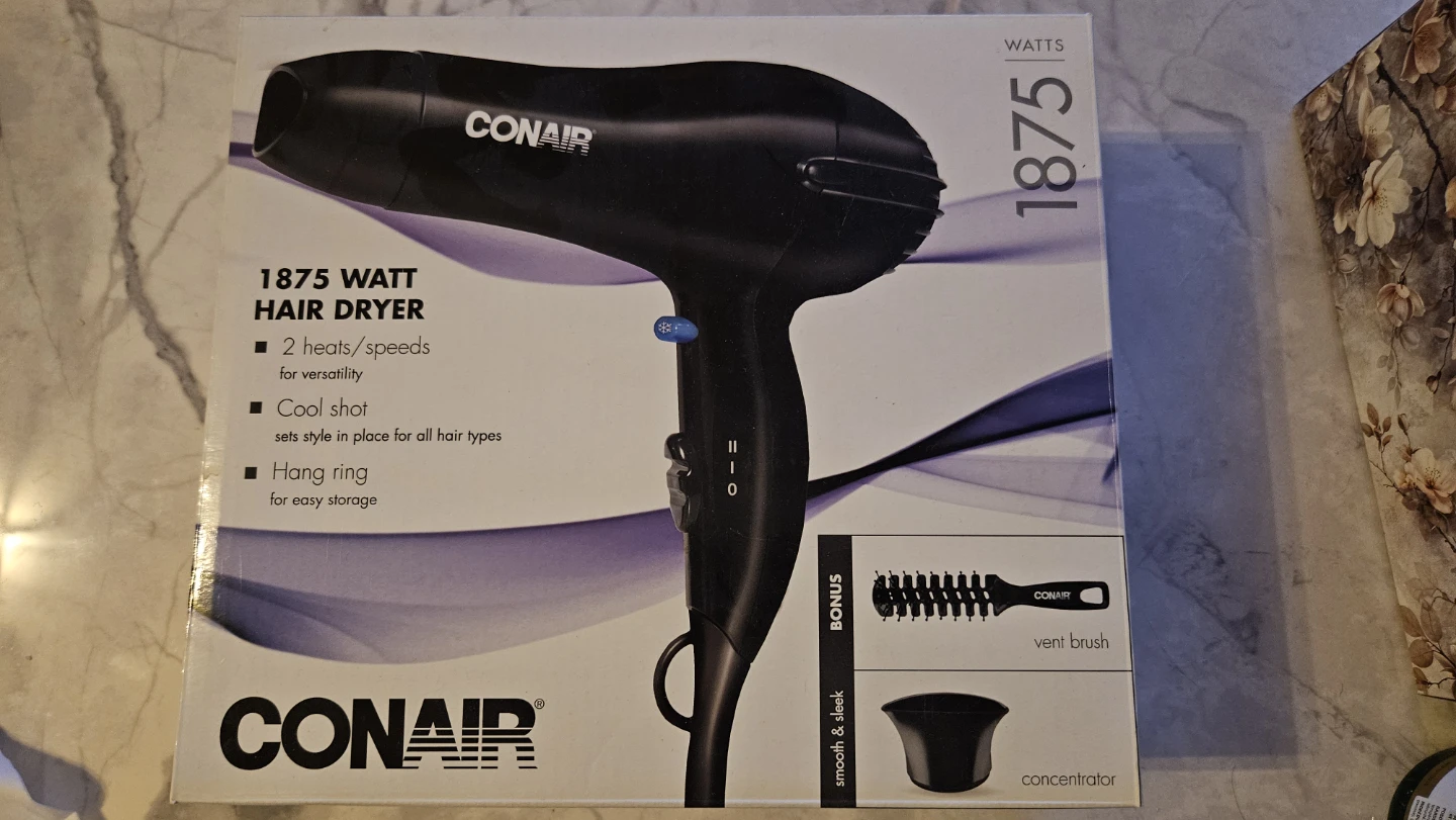 New Conair 1875 Watt Hair Dryer