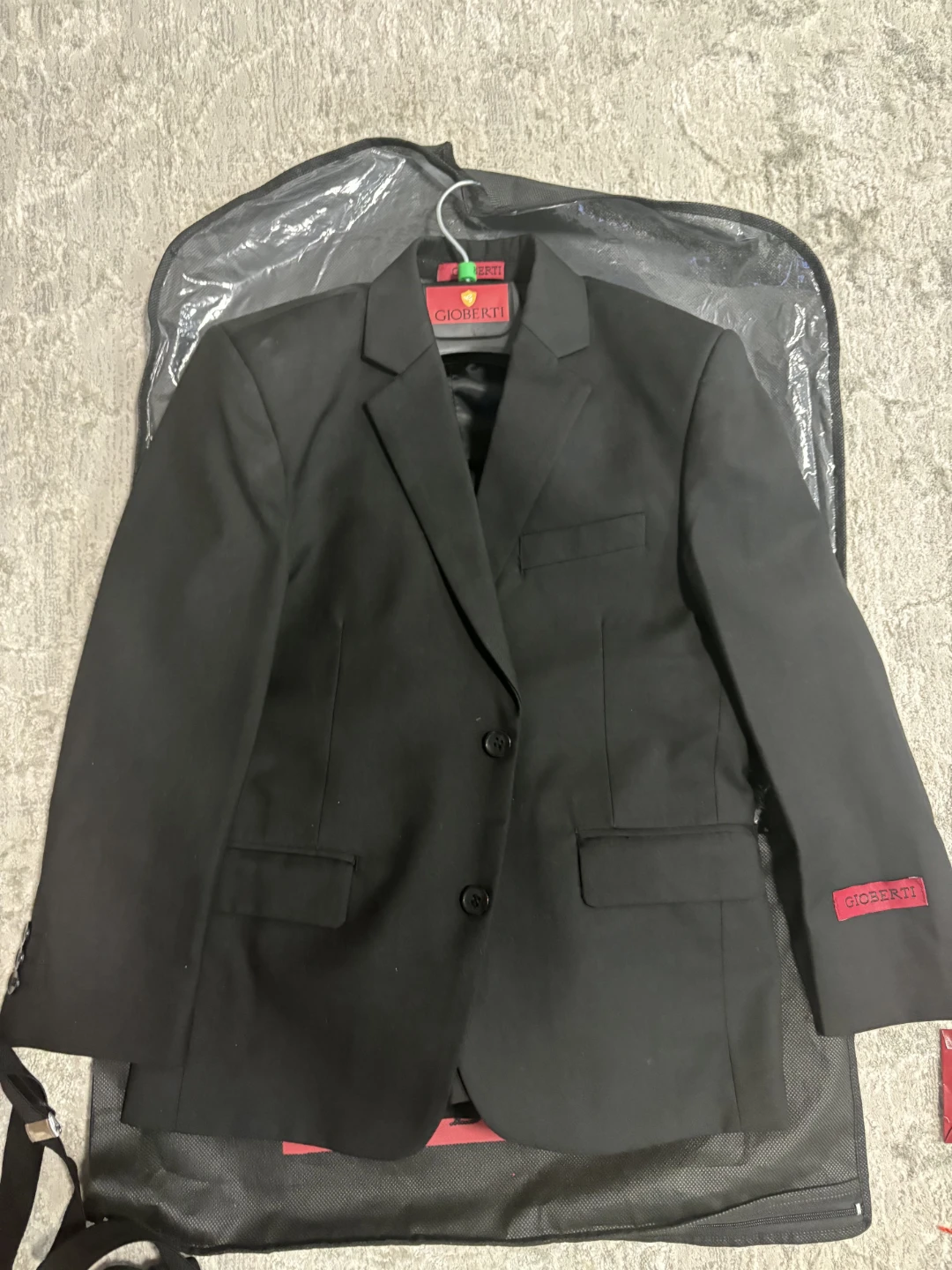 Gioberti Boys Suit - Black Jacket & Pants Set of 9 - photo 2