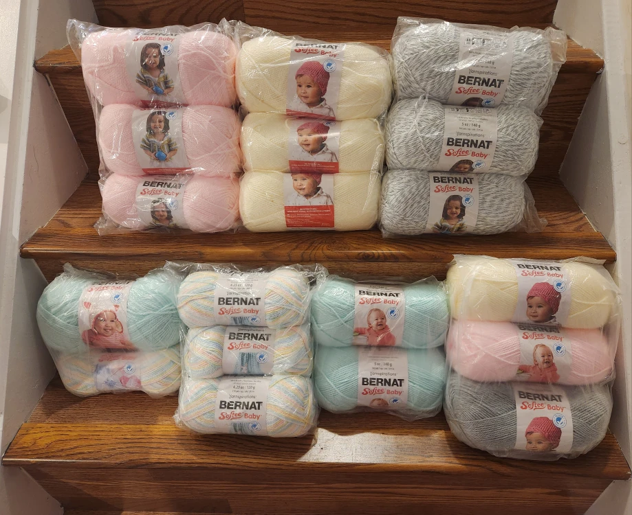 Bernat Softee Baby Yarn - Assorted Colours 🥕